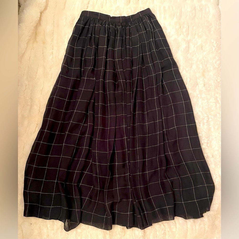 Vintage Black Label Giorgio Armani Checkered Women's Skirt